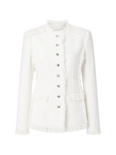 MSGM frayed-edge denim jacket