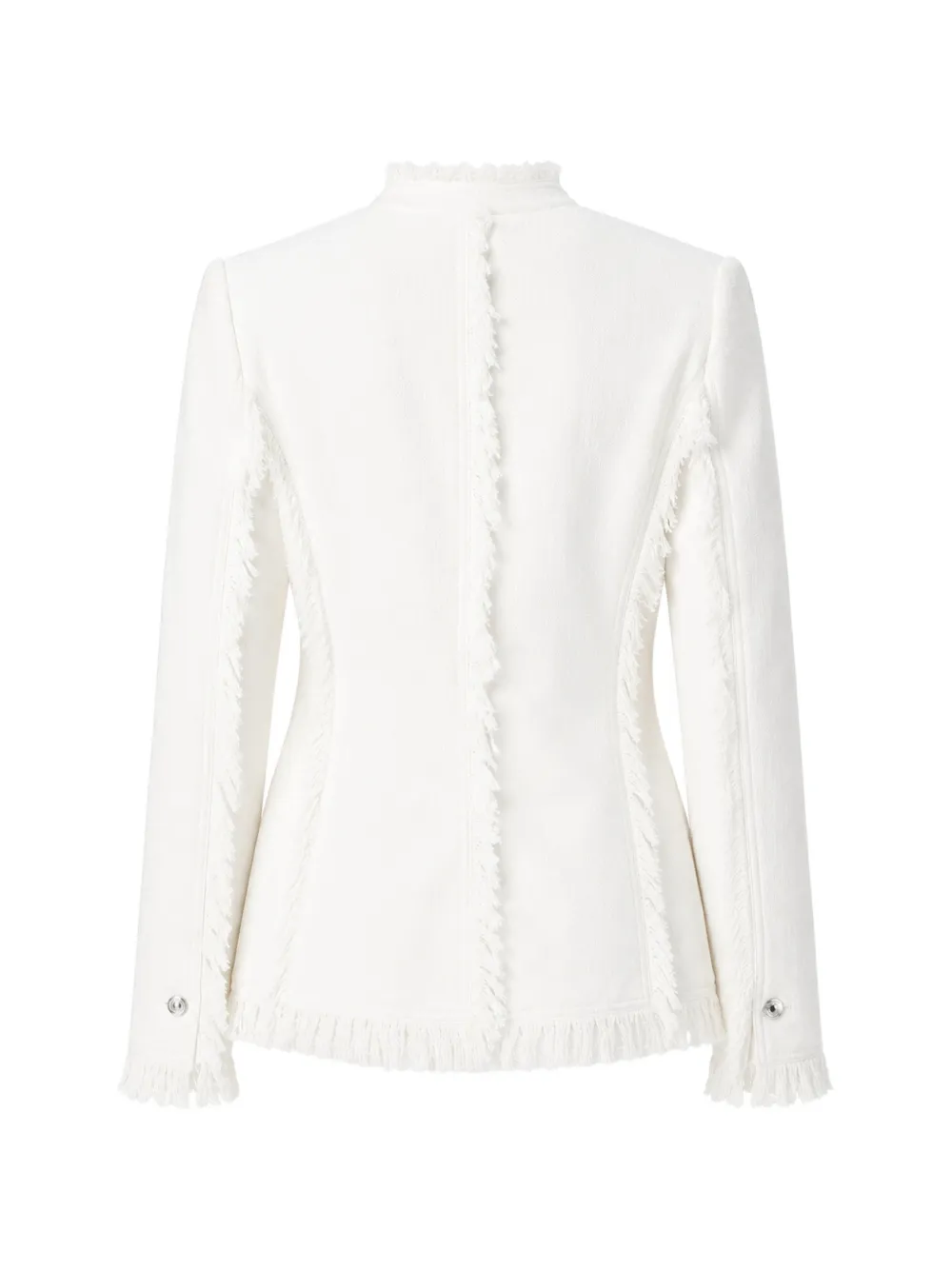 MSGM Jack met franje afwerking Wit