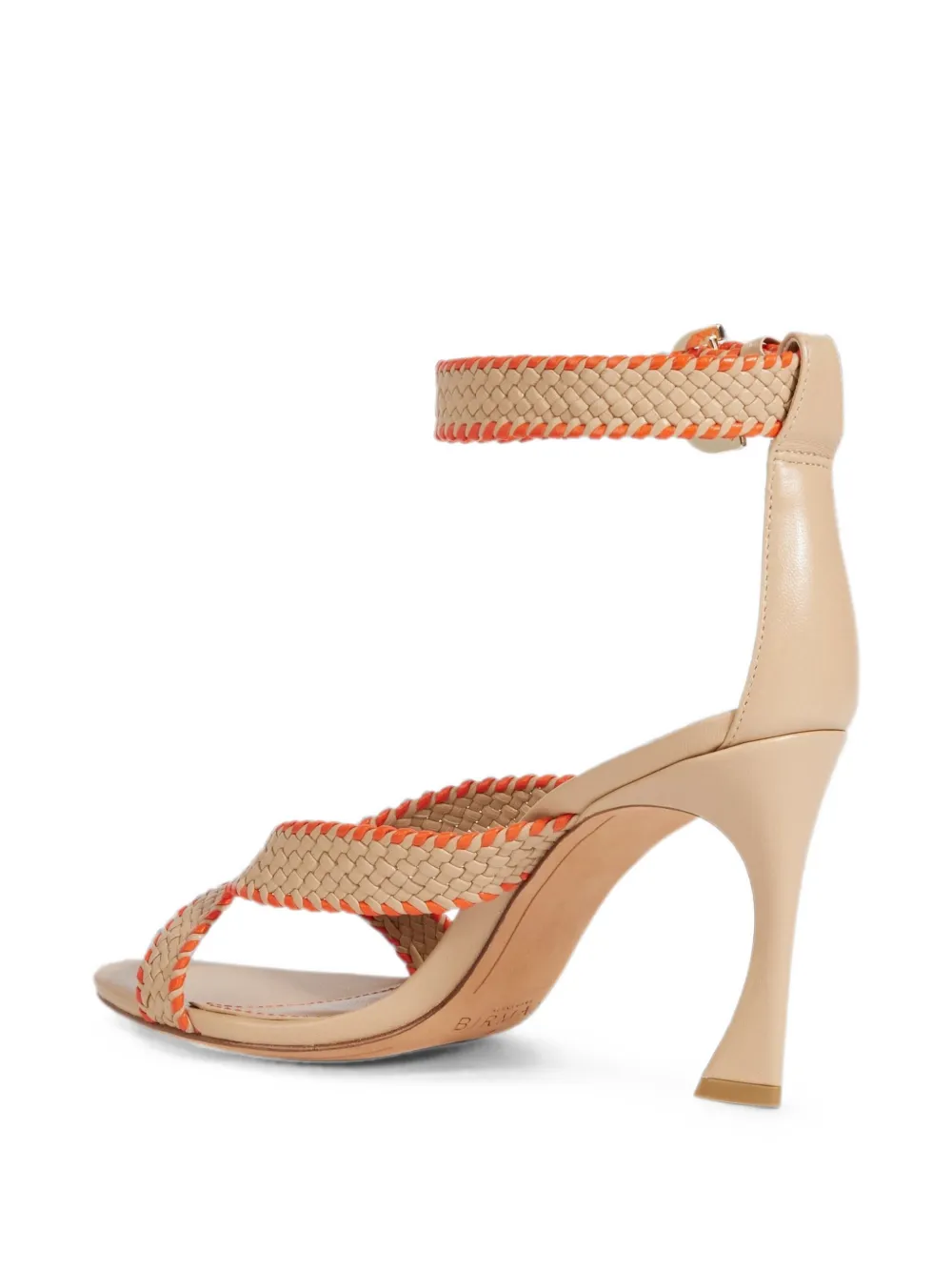 Alexandre Birman Giorgia woven leather sandals Beige