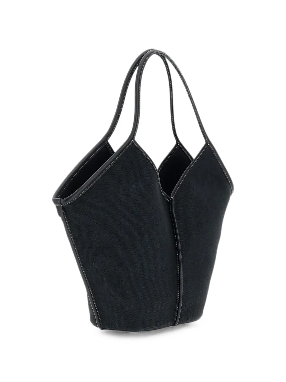 Hereu Calella Leather-trim Tote Bag In Black