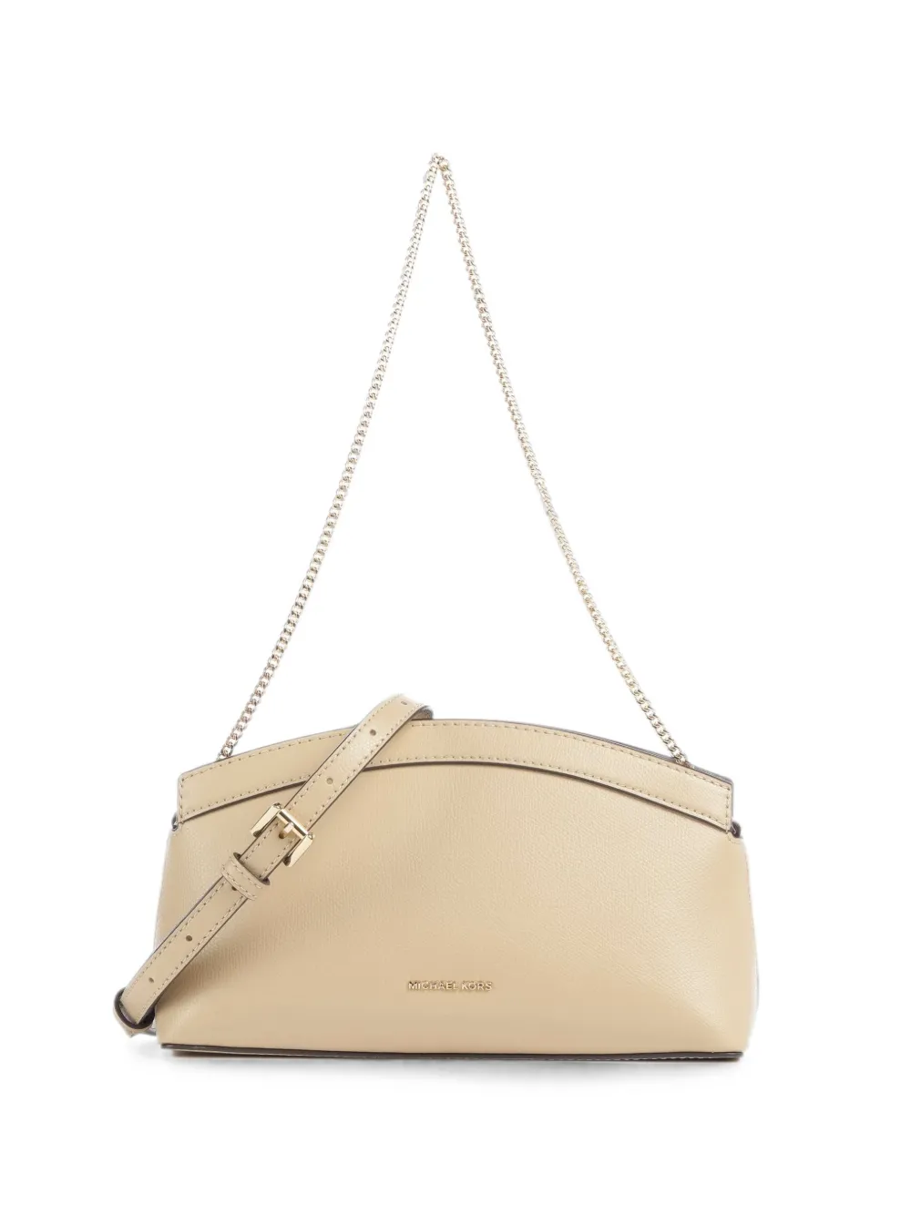 Michael Kors Athena small leather convertible clutch - Neutrals