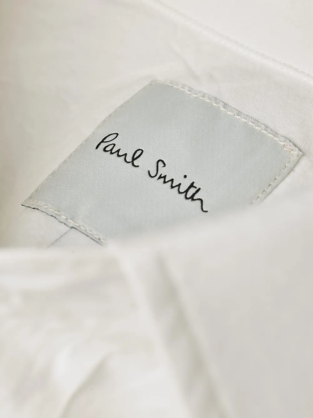 Paul Smith Katoenen overhemd met geplooide voorkant Wit