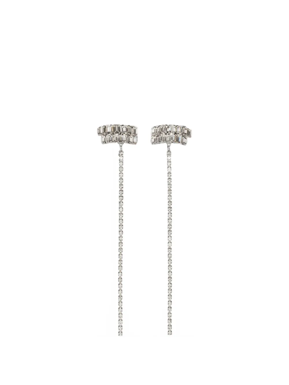 Magda Butrym crystal-embellished drop earrings - Argento