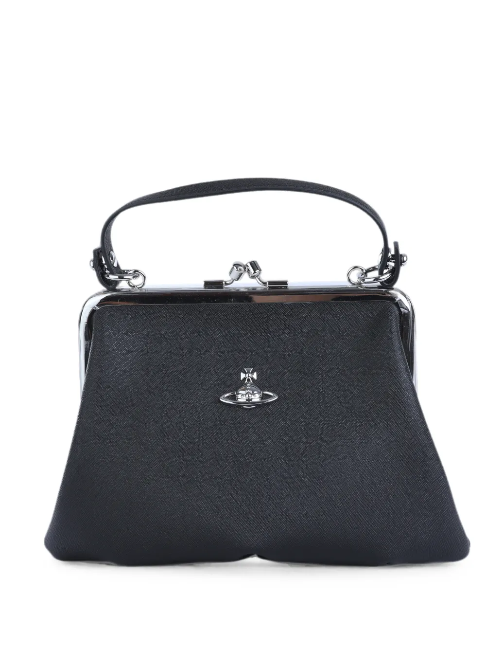 Vivienne Westwood Granny Frame Orb-plaque Tote Bag In Black