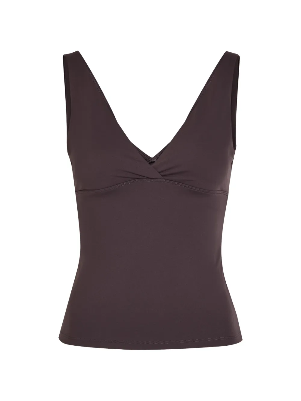 Tala V-neck sleeveless top - Marrone