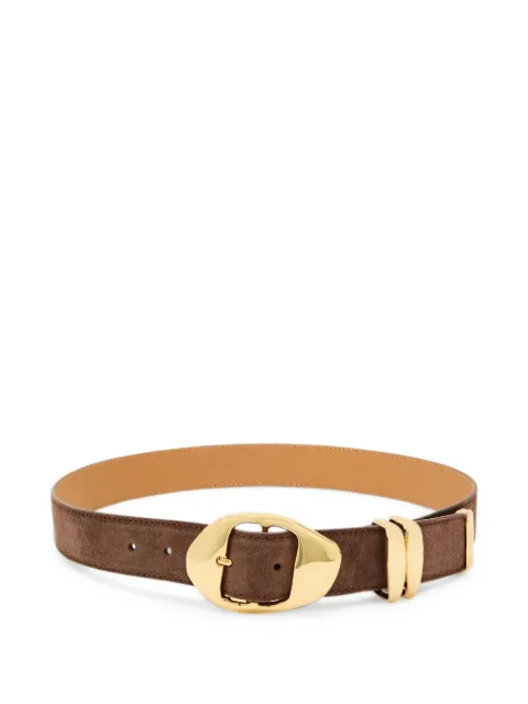 Amanu The Grumeti suede sculptural-buckle belt