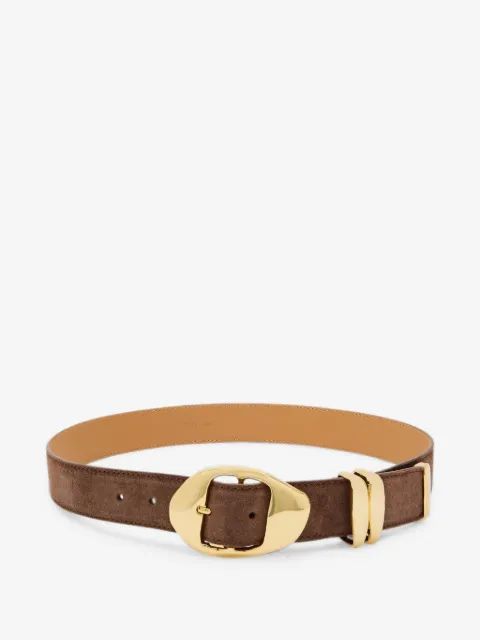 Amanu The Grumeti suede sculptural-buckle belt