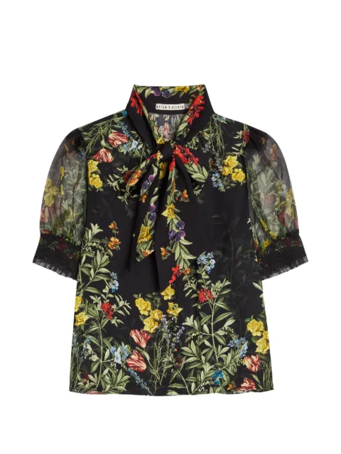 alice + olivia blusa con motivo floral