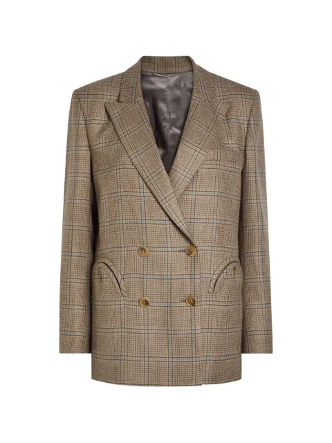 Blazé Milano check double-breasted blazer