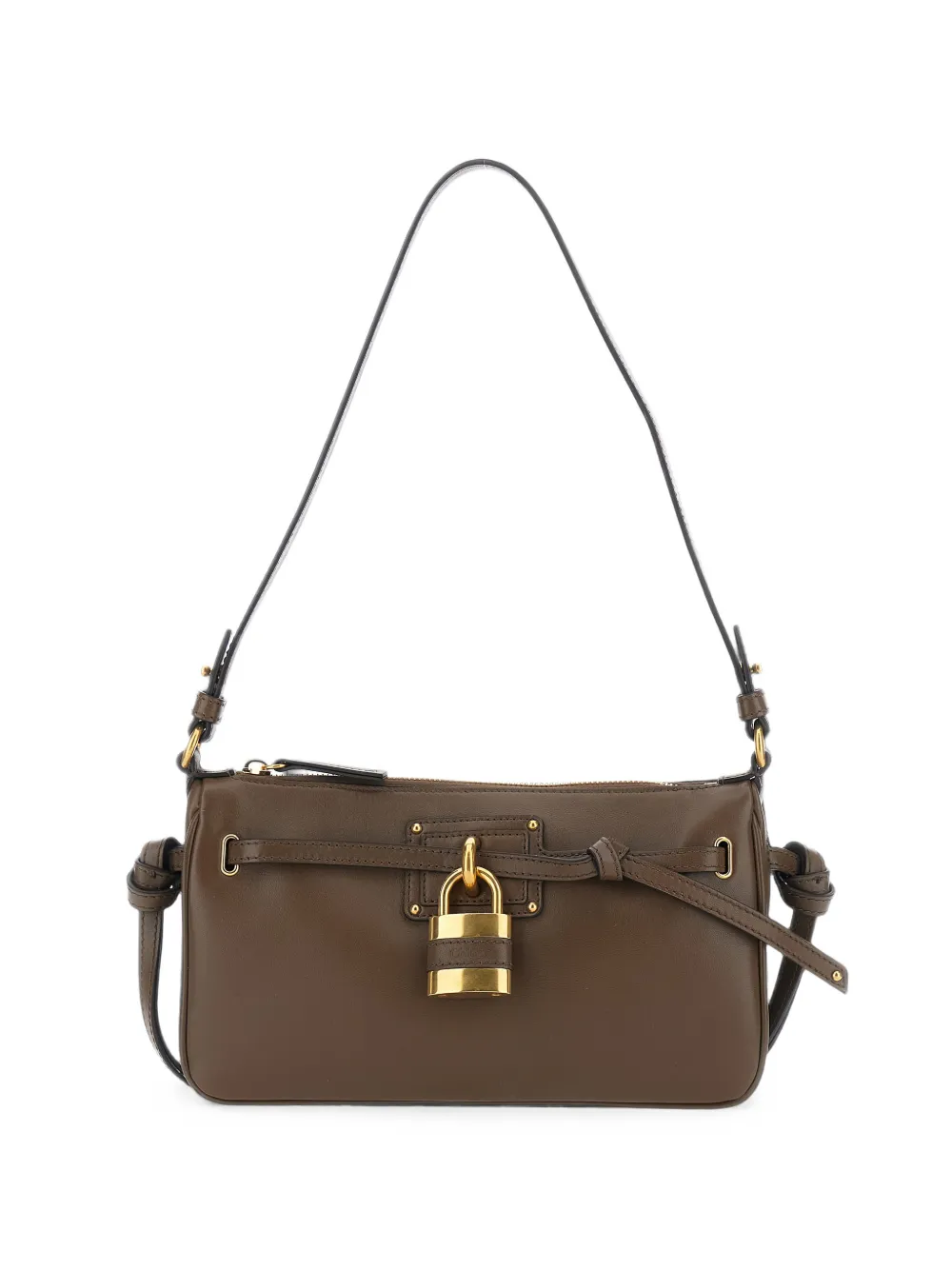 Chloé mini Paddington leather shoulder bag - Marrone