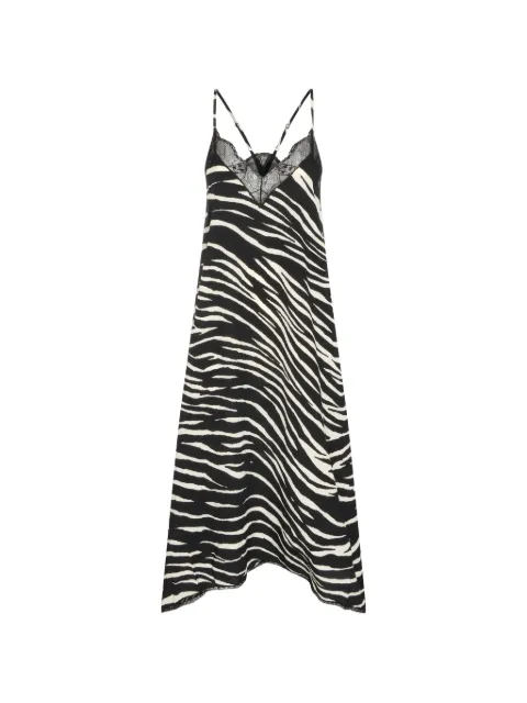 Zadig&Voltaire zebra-print lace-trim dress