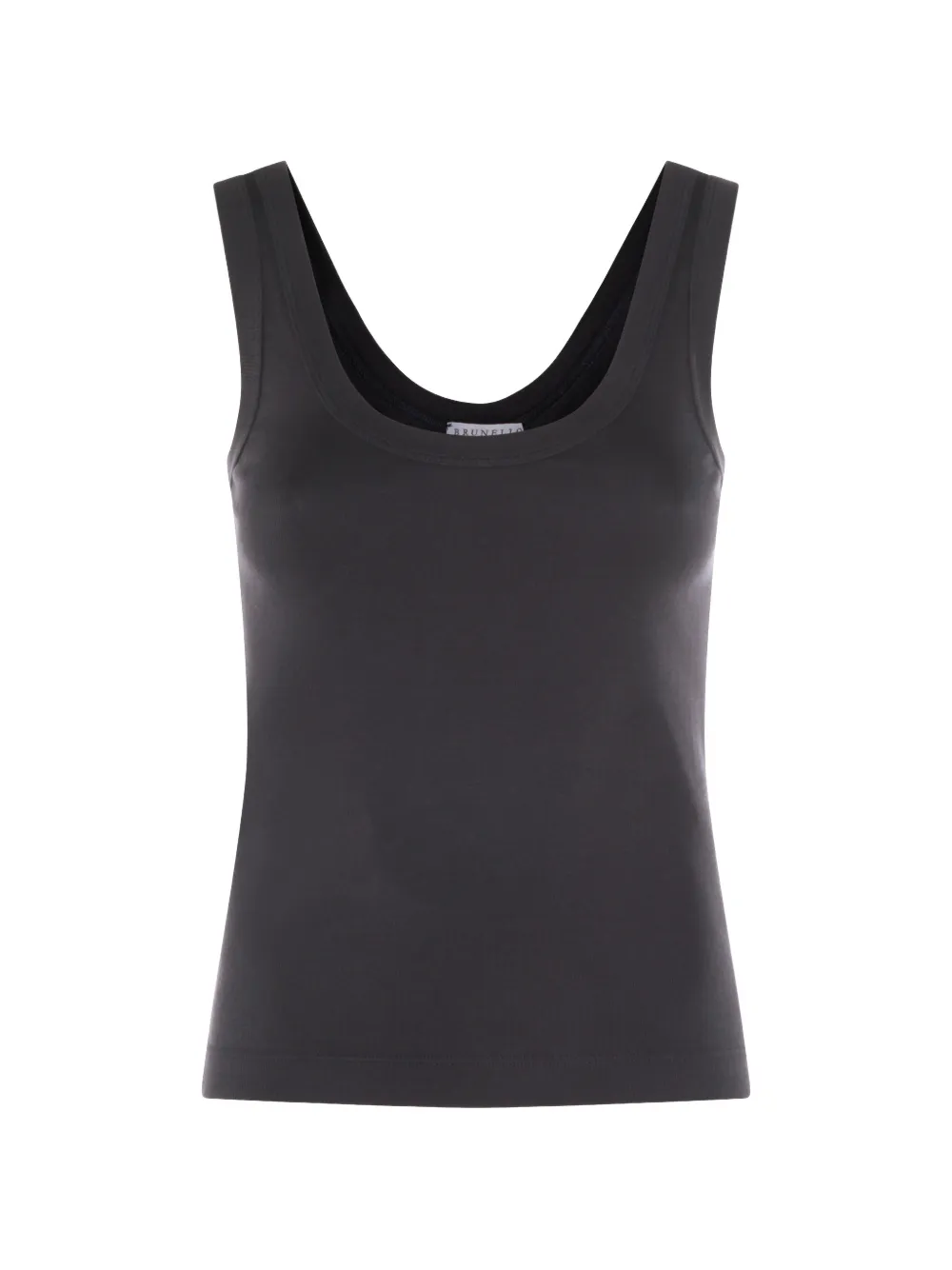 Brunello Cucinelli ribbed-knit tank top - Grigio