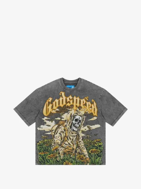 GODSPEED Save the Bees II graphic-print washed-effect T-shirt