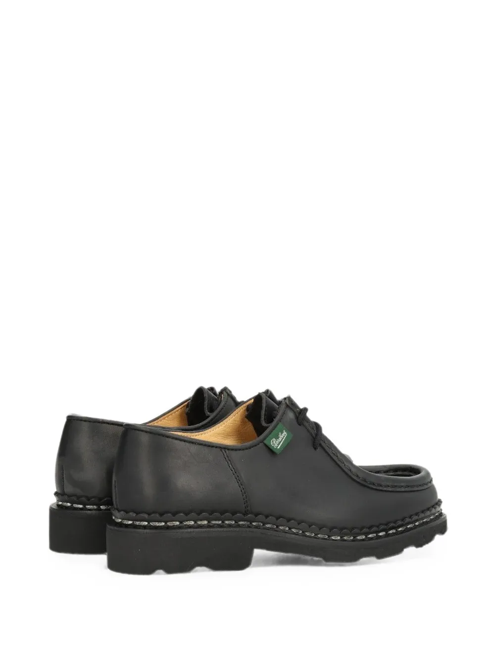 Paraboot Michael contrast-stitch derby shoes Zwart