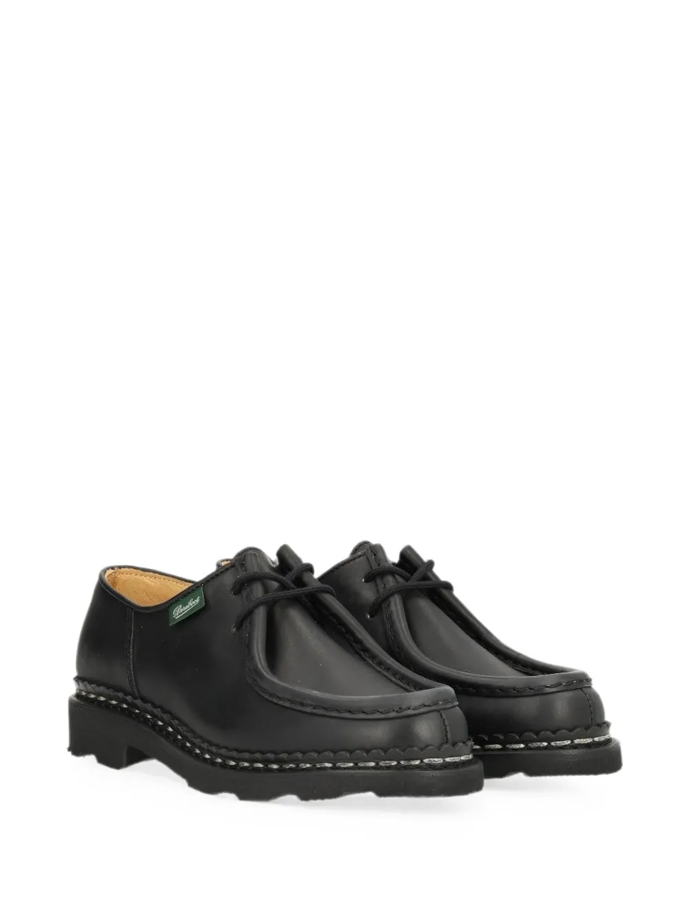 Paraboot Michael contrast-stitch derby shoes Zwart
