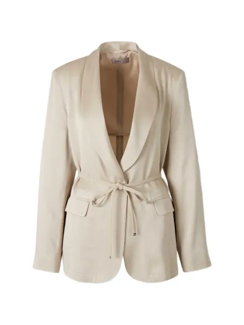 Herno belted shawl-lapel blazer
