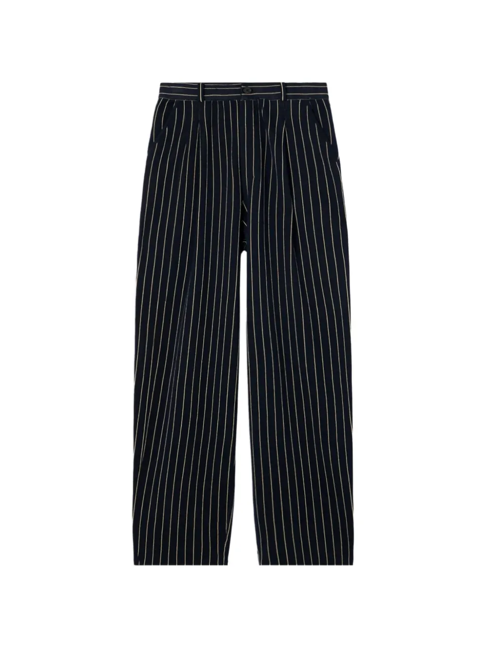 Guest In Residence Pinstripe Carpenter Trousers In Blue