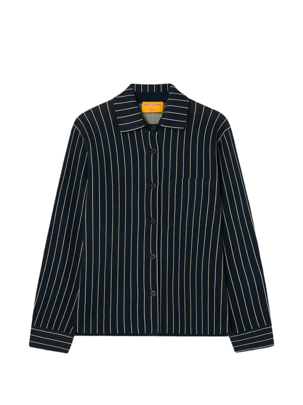 Guest In Residence pinstripe-print shirt Blauw