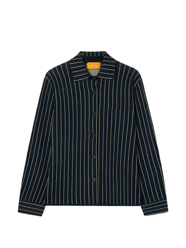 Guest In Residence Pinstripe-print Shirt in Blue
