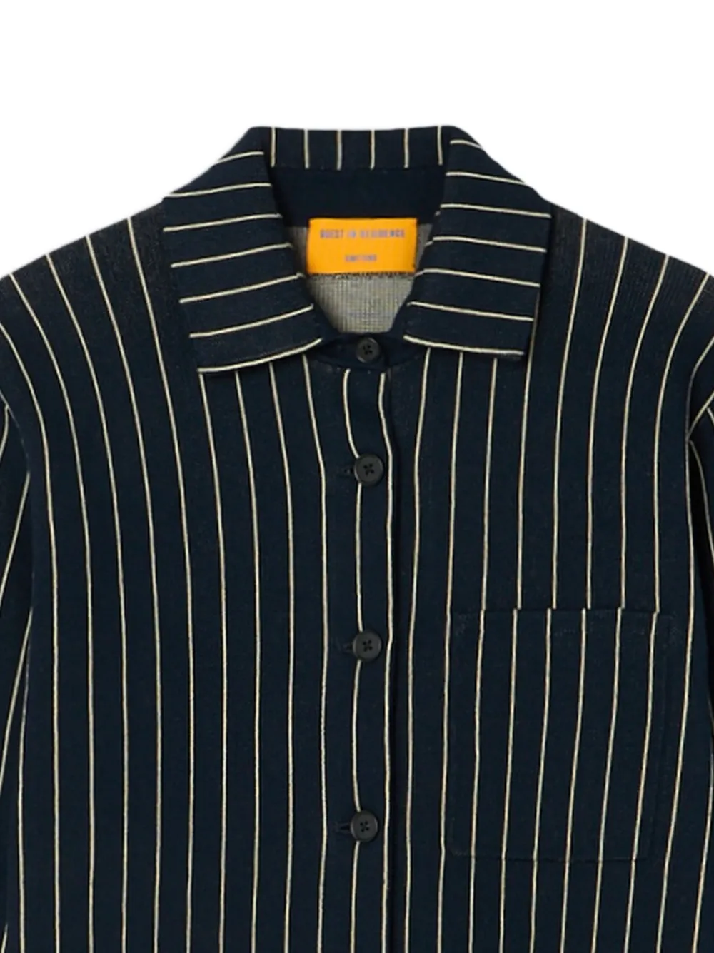 Guest In Residence pinstripe-print shirt Blauw