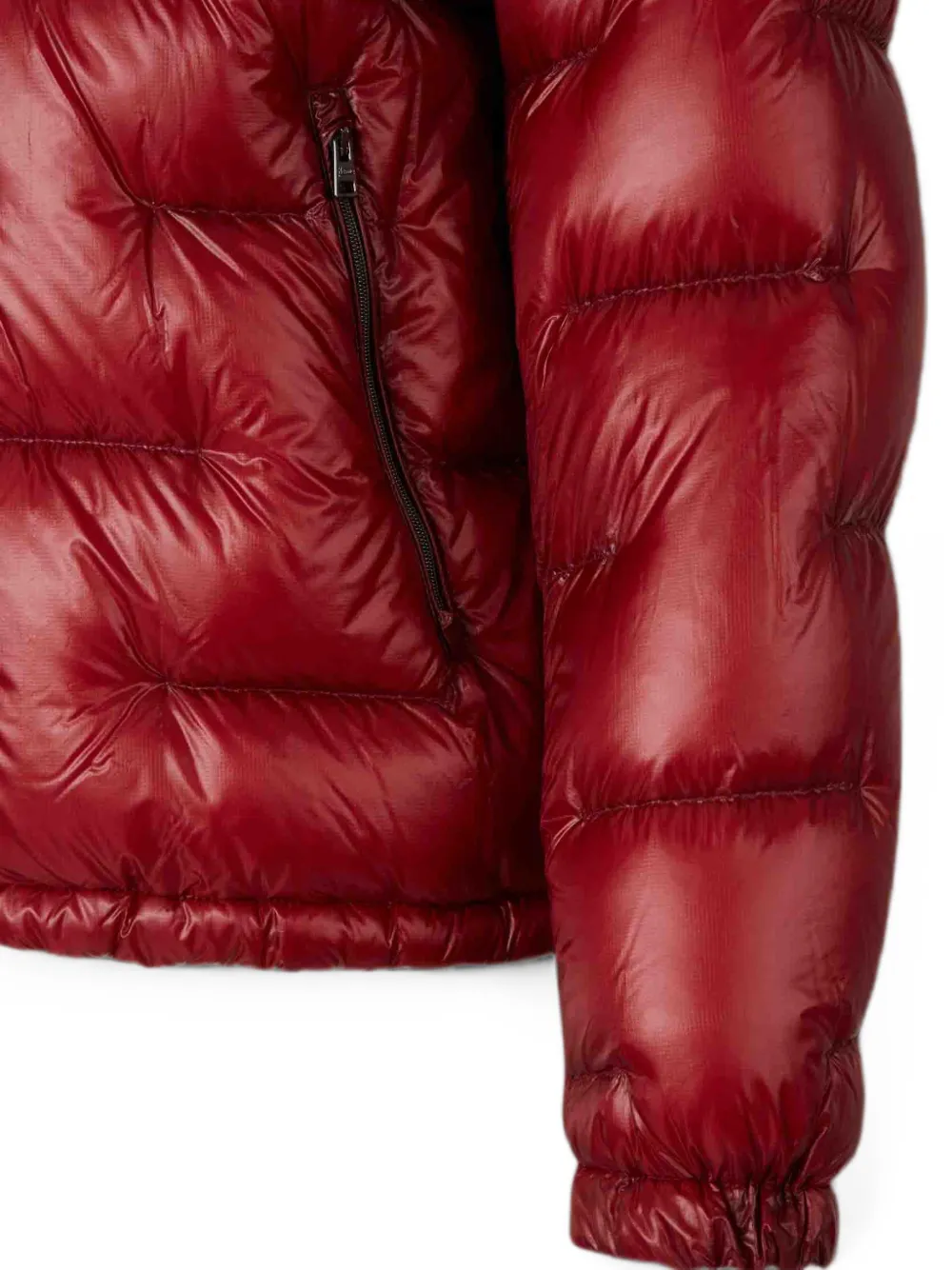 Herno Gevoerd jack met capuchon Rood