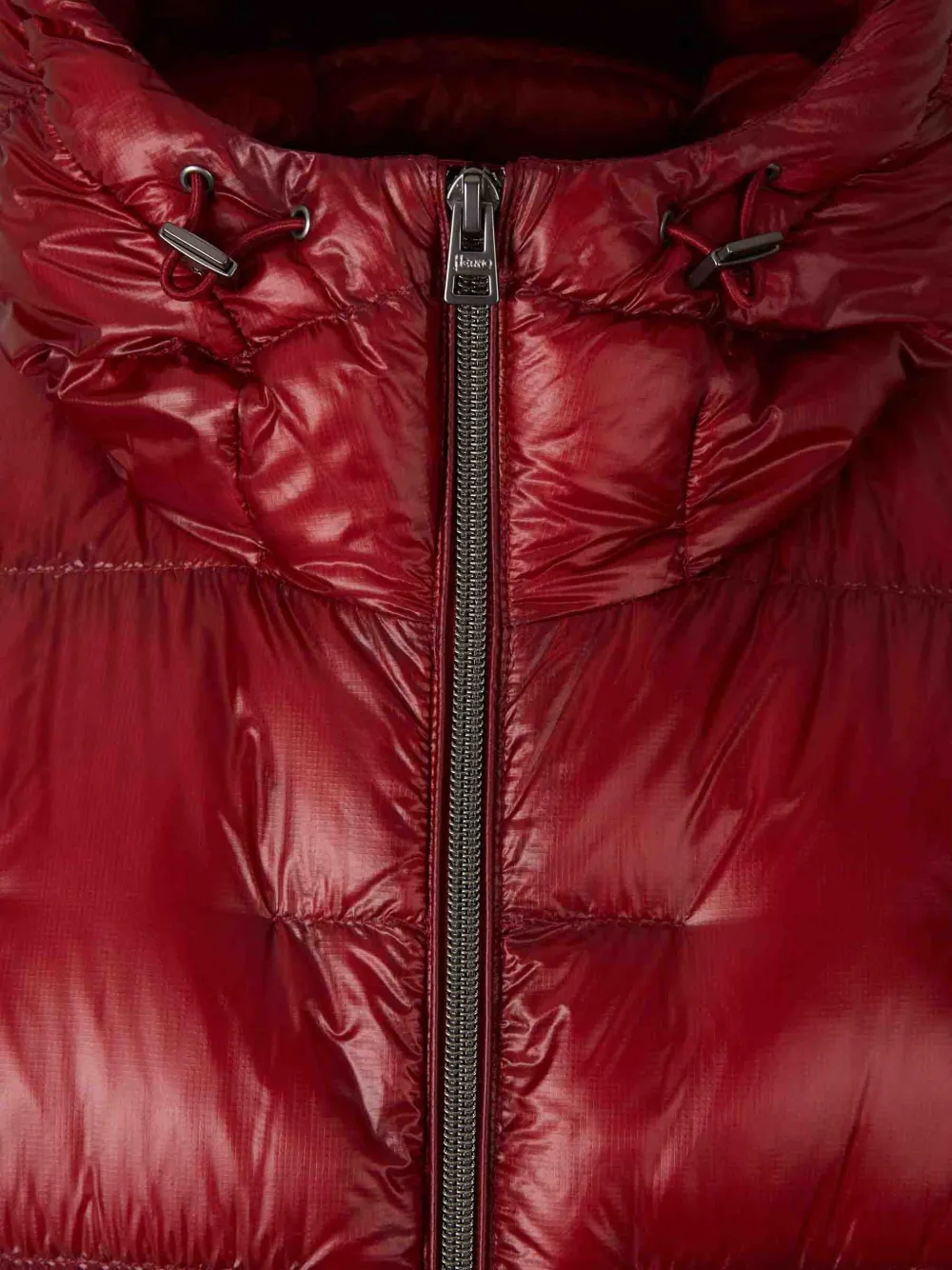 Herno Gevoerd jack met capuchon Rood