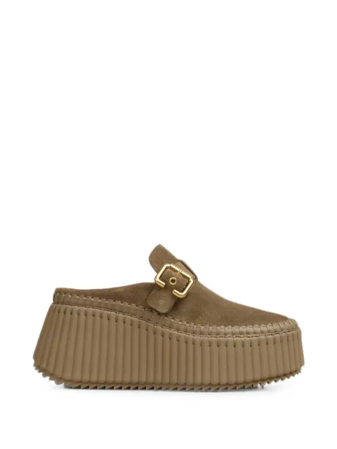 Chloé Nama buckle-fastening platform mules