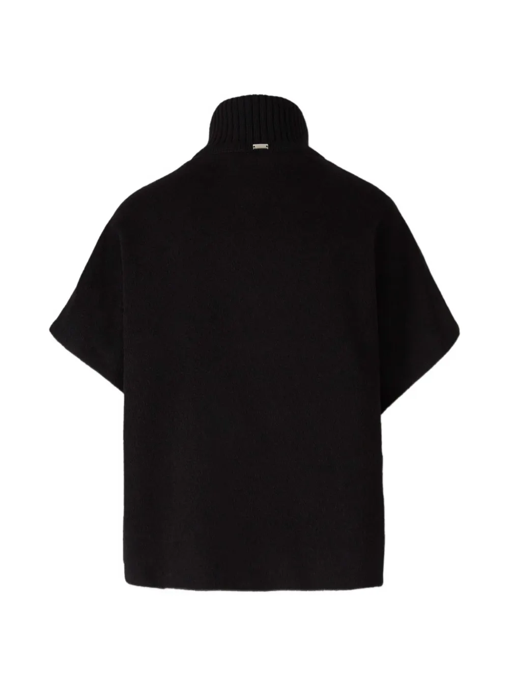 Herno short-sleeve high-neck jacket Zwart
