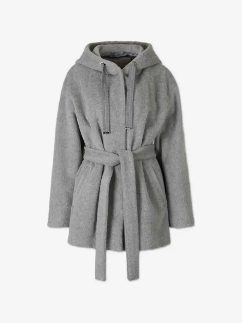 Herno hooded belted jacket