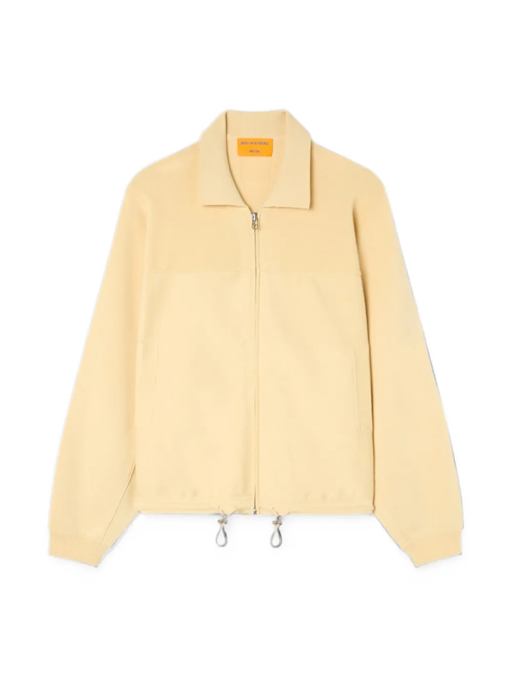 Guest In Residence zip-up drawstring jacket Geel