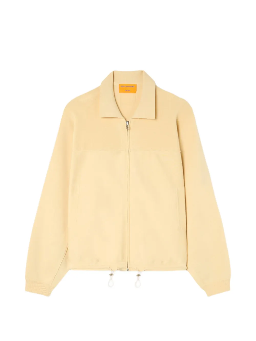 Guest In Residence zip-up drawstring jacket Geel