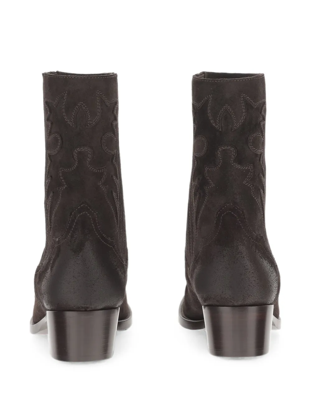 Sartore decorative-stitching suede ankle boots Grijs