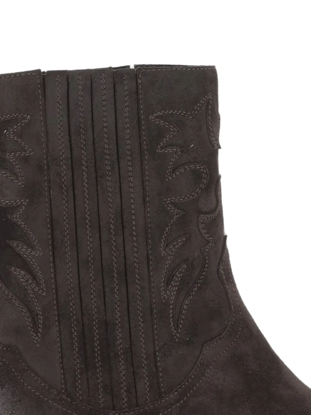 Sartore decorative-stitching suede ankle boots Grijs