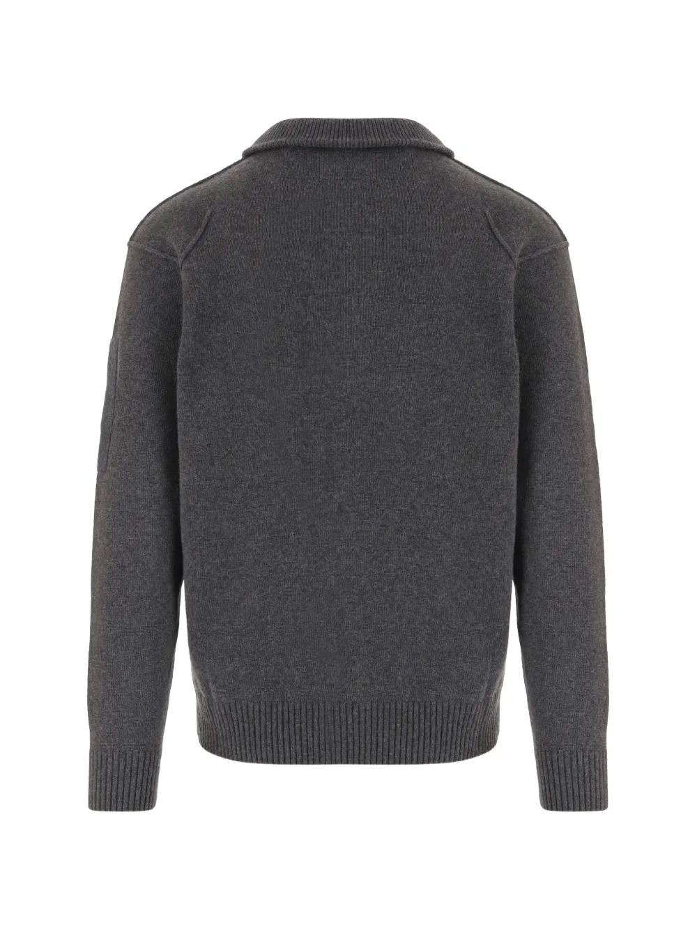 C.P. Company Trui met kwartrits en Lens-detail Grijs
