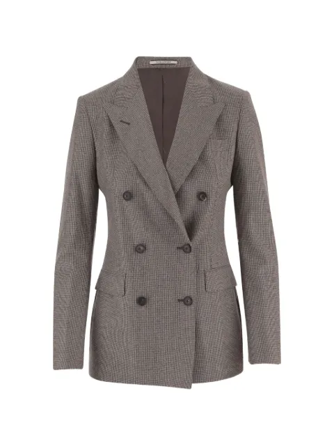 Tagliatore double-breasted micro-check blazer