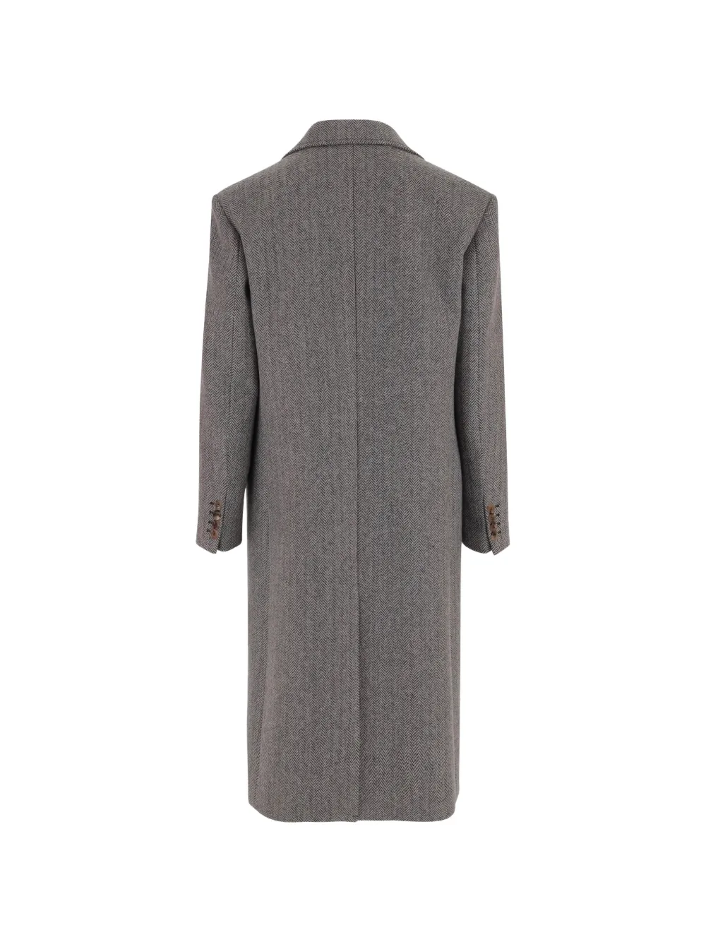 Valentino Garavani herringbone-pattern virgin wool coat Grijs
