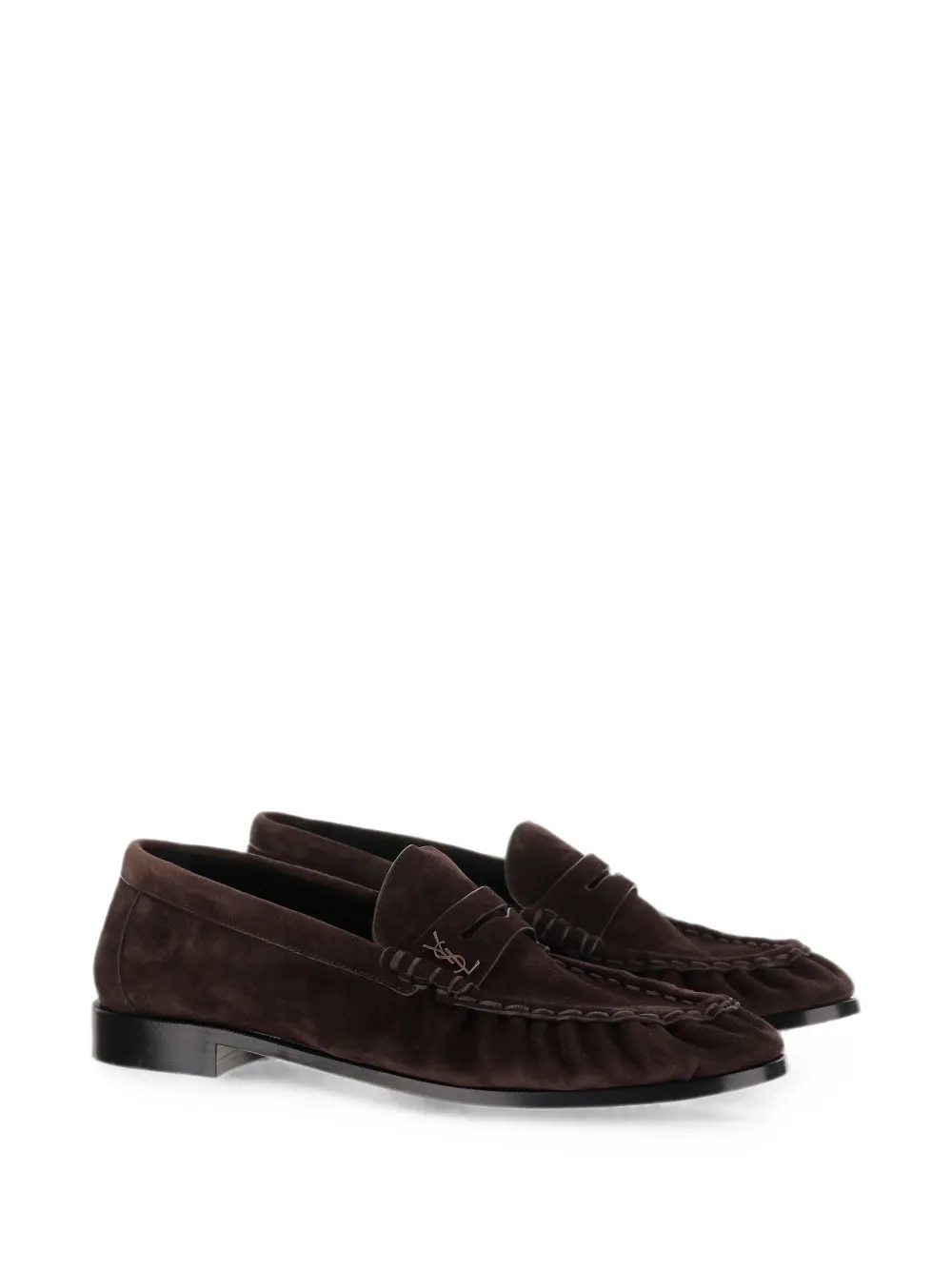Saint Laurent Suède loafers Bruin