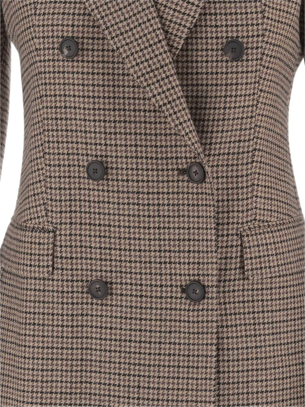 Tagliatore Parigi blazer met pied-de-poule print Bruin