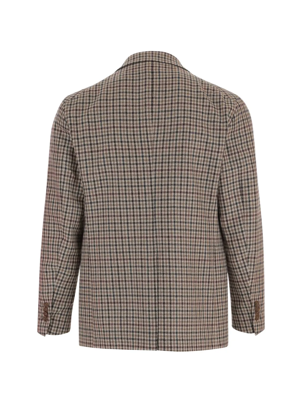 Tagliatore check wool blazer Beige