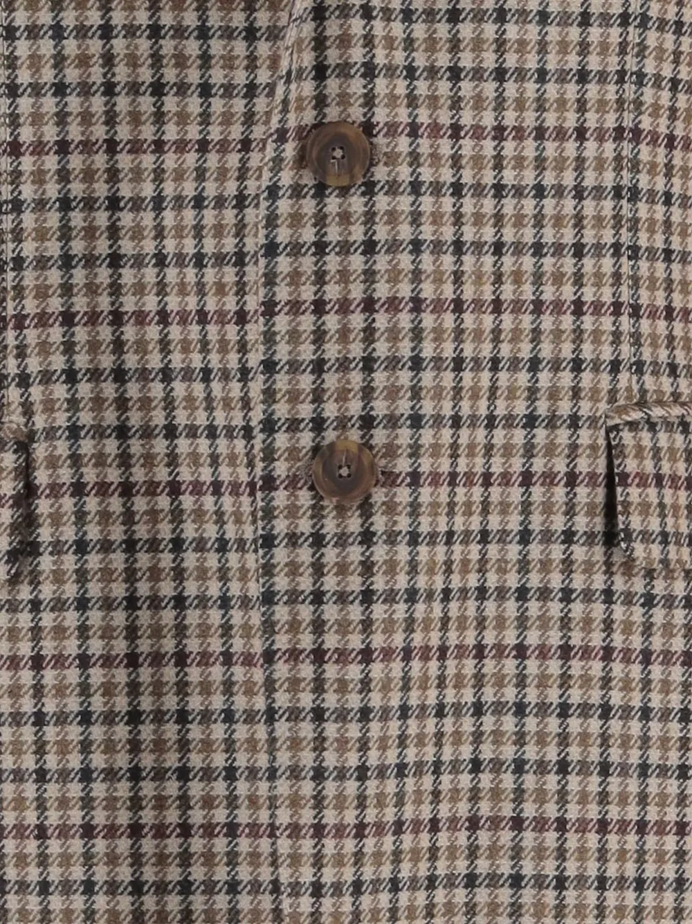 Tagliatore check wool blazer Beige