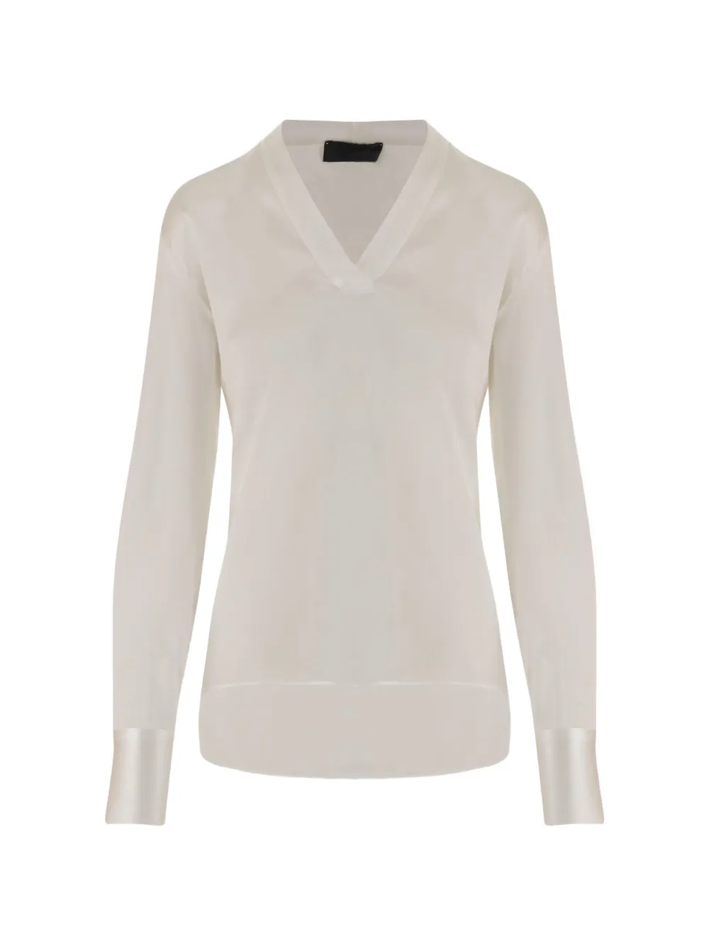 F.It V-neck silk shirt - Toni neutri