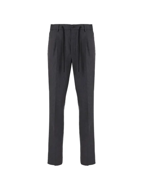 Tagliatore drawstring pleated trousers
