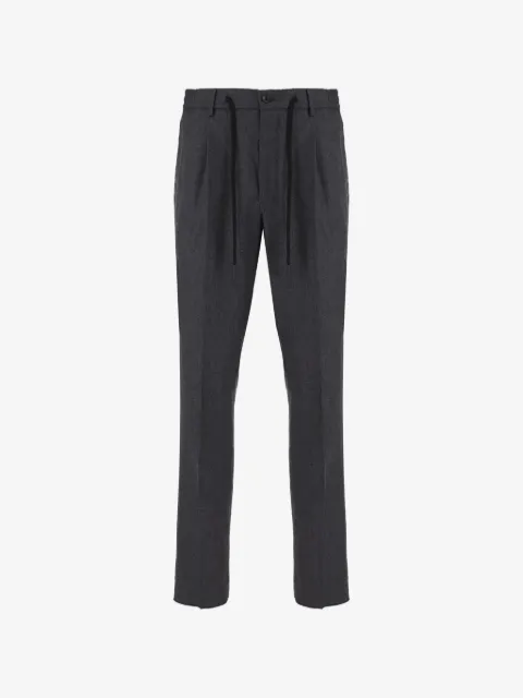 Tagliatore drawstring pleated trousers