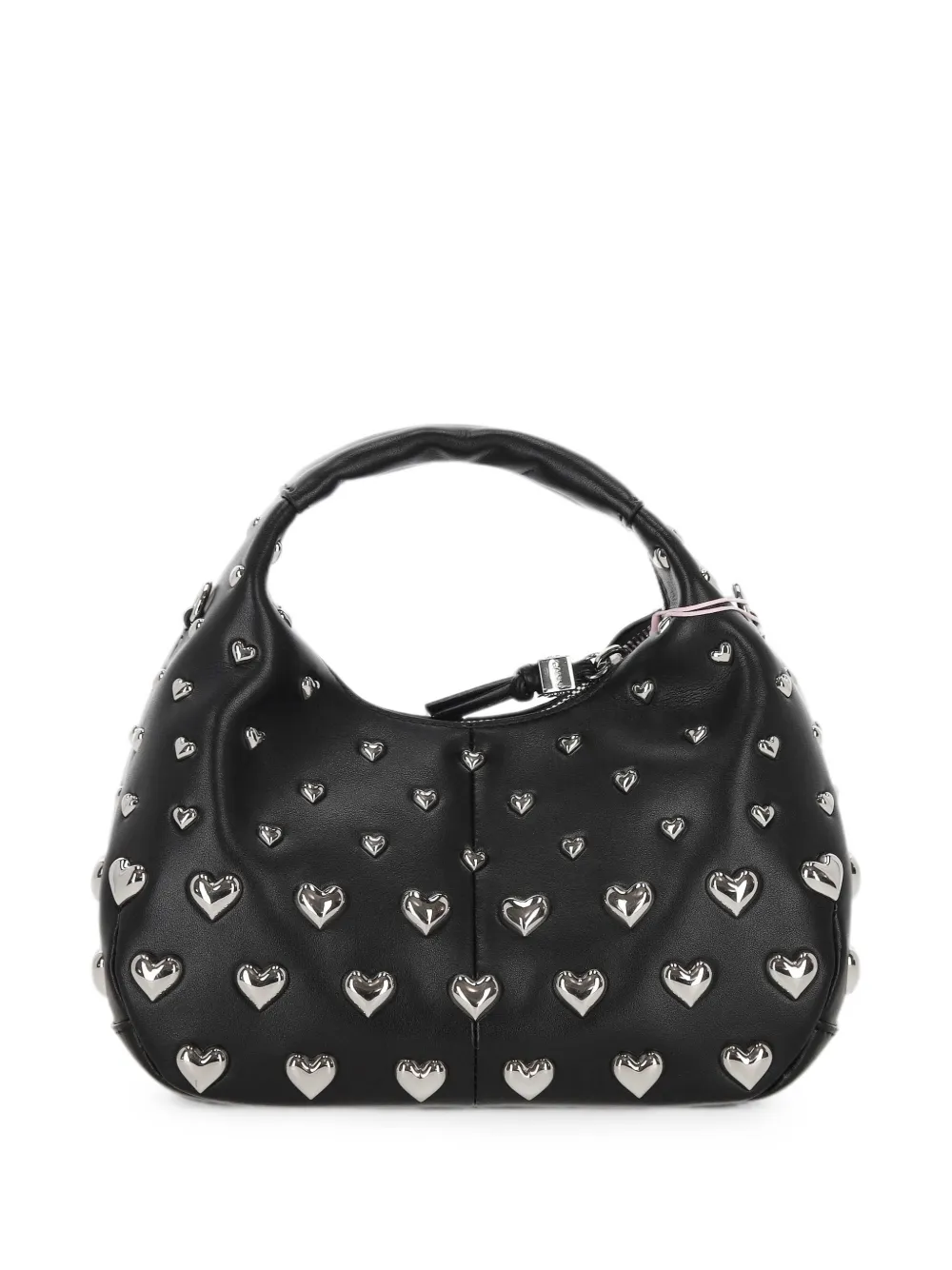 GANNI heart-stud tote bag Zwart