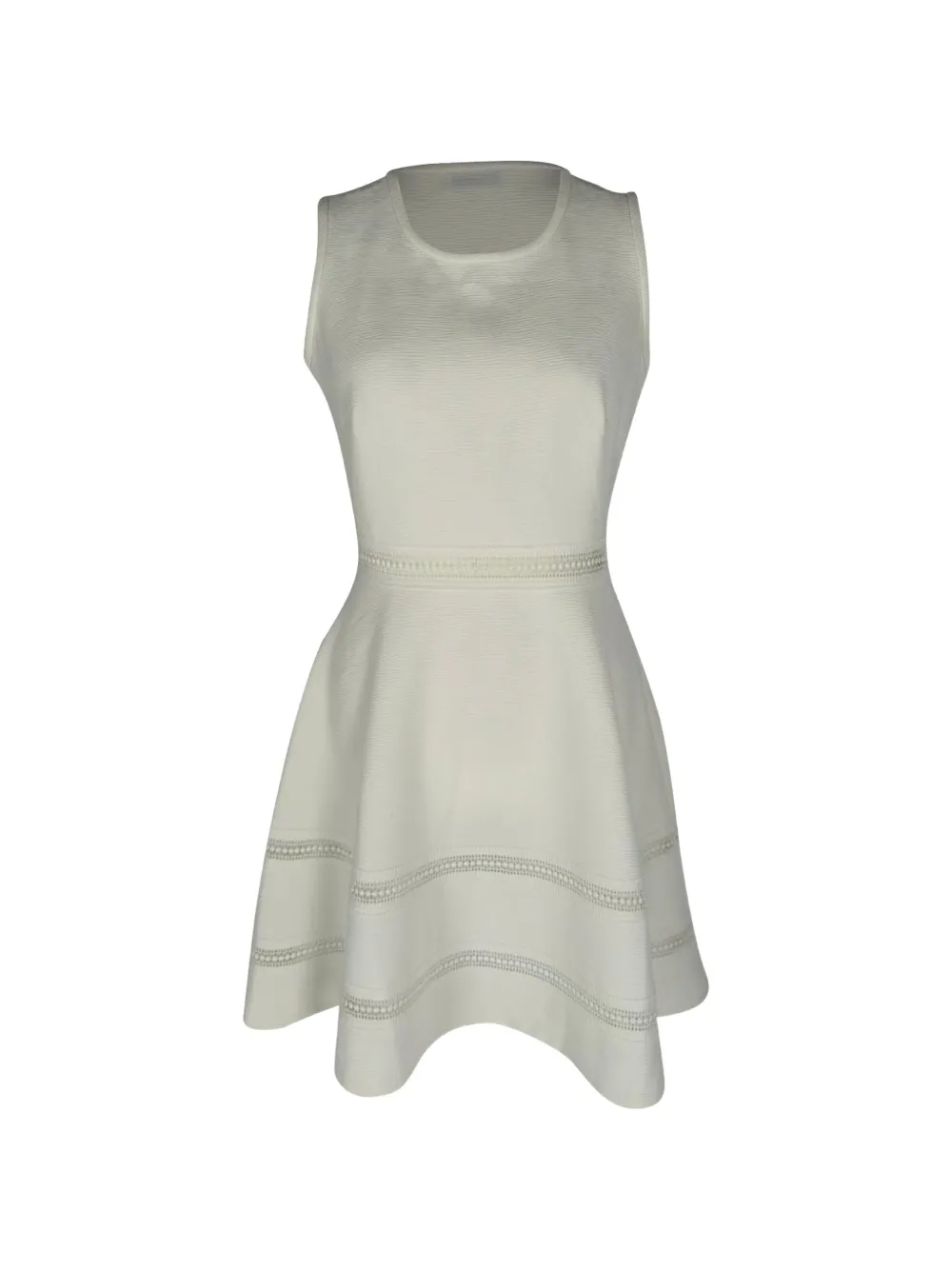 SANDRO Carrie lace-trim mini dress - Bianco