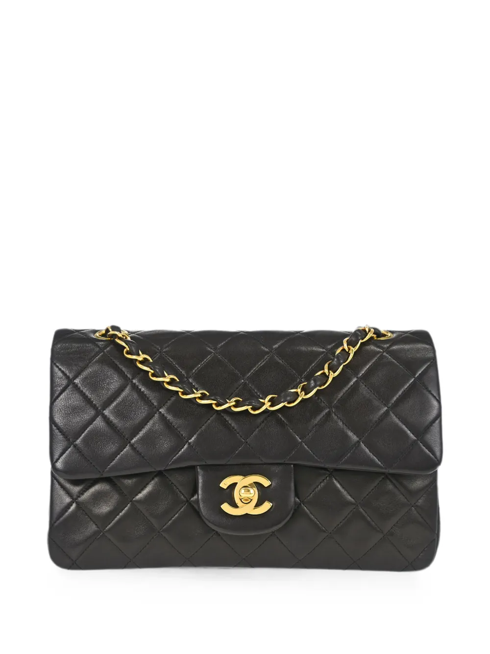 CHANEL Pre-Owned 1991-1994 kleine Schultertasche mit Double Flap - Schwarz