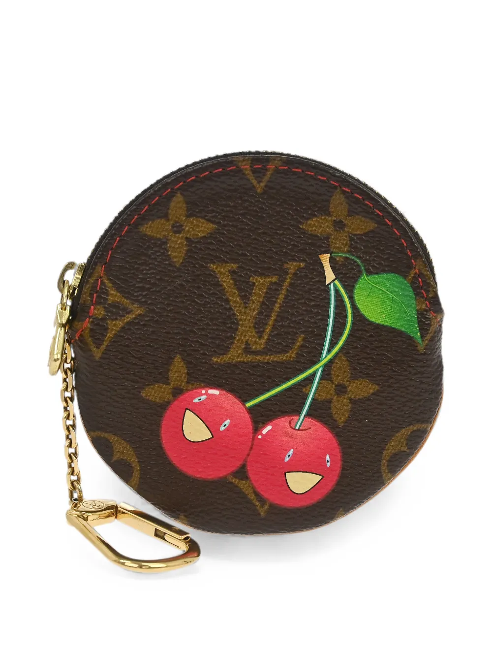 Louis Vuitton Pre-Owned x Takashi Murakami 2005 Monogram Cerises coin case - Marrone
