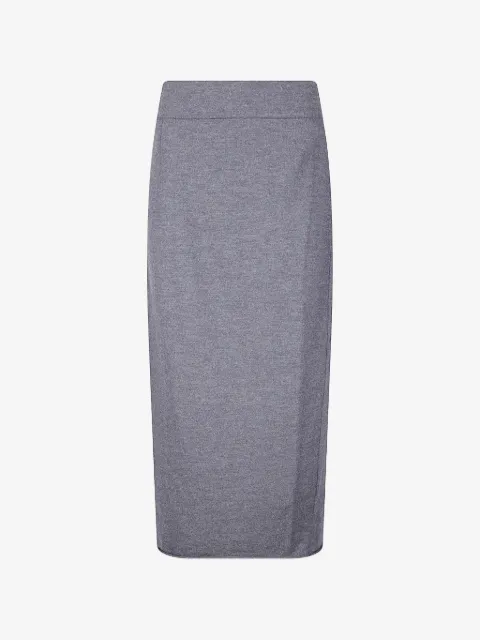 Labo Art stretch-wool midi skirt