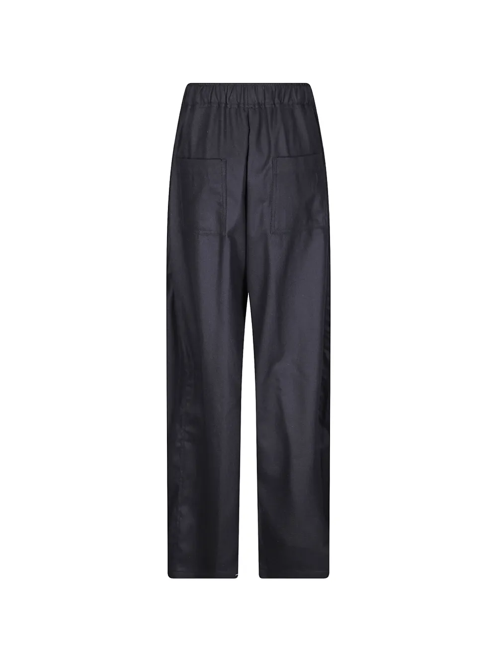 THELATEST Dora palazzo broek met elastische tailleband Zwart