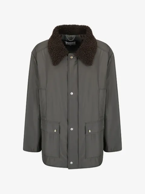 Maison Margiela shearling-collar hunting jacket